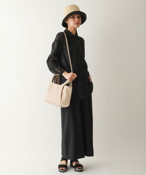 Maison de CINQ / メゾン ドゥ サンク シャツ・ブラウス | 【小さいサイズ/洗濯機で洗える】デコレーション刺繍ドライシアーシャツ | 詳細10