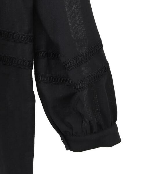 Maison de CINQ / メゾン ドゥ サンク シャツ・ブラウス | 【小さいサイズ/洗濯機で洗える】デコレーション刺繍ドライシアーシャツ | 詳細17