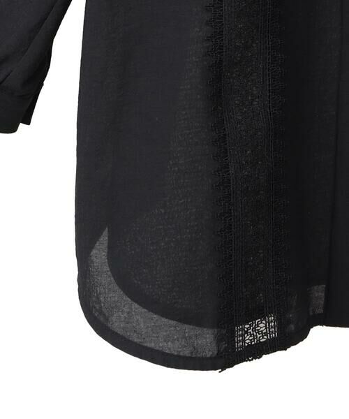 Maison de CINQ / メゾン ドゥ サンク シャツ・ブラウス | 【小さいサイズ/洗濯機で洗える】デコレーション刺繍ドライシアーシャツ | 詳細18