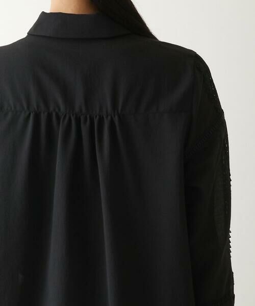 Maison de CINQ / メゾン ドゥ サンク シャツ・ブラウス | 【小さいサイズ/洗濯機で洗える】デコレーション刺繍ドライシアーシャツ | 詳細4