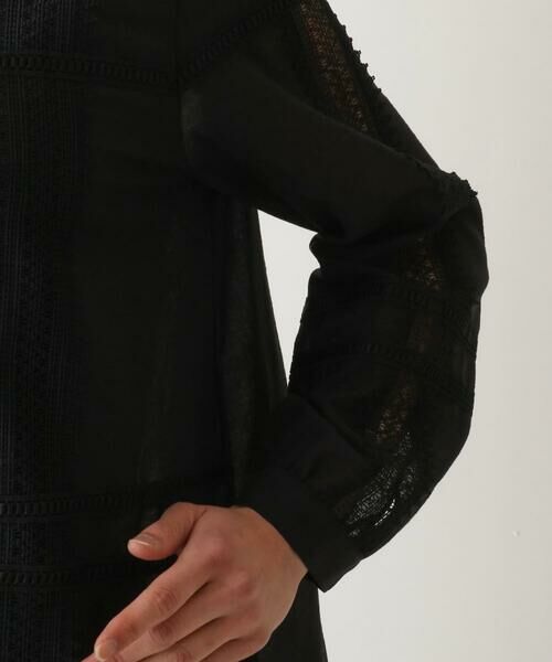 Maison de CINQ / メゾン ドゥ サンク シャツ・ブラウス | 【小さいサイズ/洗濯機で洗える】デコレーション刺繍ドライシアーシャツ | 詳細5