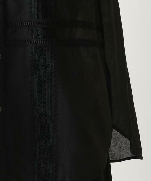 Maison de CINQ / メゾン ドゥ サンク シャツ・ブラウス | 【小さいサイズ/洗濯機で洗える】デコレーション刺繍ドライシアーシャツ | 詳細6