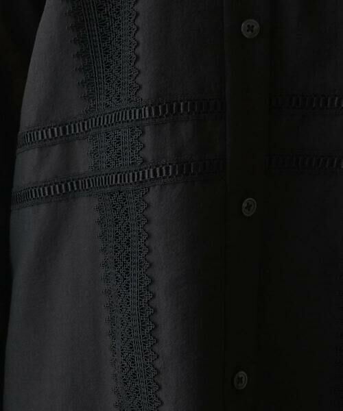 Maison de CINQ / メゾン ドゥ サンク シャツ・ブラウス | 【小さいサイズ/洗濯機で洗える】デコレーション刺繍ドライシアーシャツ | 詳細7