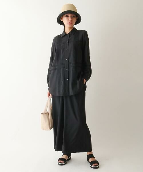 Maison de CINQ / メゾン ドゥ サンク シャツ・ブラウス | 【小さいサイズ/洗濯機で洗える】デコレーション刺繍ドライシアーシャツ | 詳細9