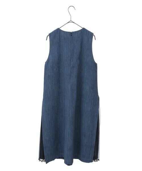 Maison de CINQ / メゾン ドゥ サンク ロング・マキシ丈スカート | 【小さいサイズ】サイドプリーツデニム風ジャンパースカート | 詳細13