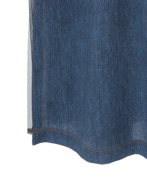 Maison de CINQ / メゾン ドゥ サンク ロング・マキシ丈スカート | 【小さいサイズ】サイドプリーツデニム風ジャンパースカート | 詳細17