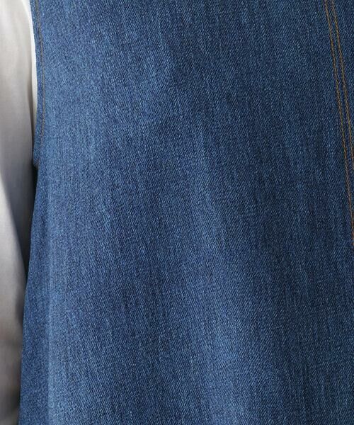 Maison de CINQ / メゾン ドゥ サンク ロング・マキシ丈スカート | 【小さいサイズ】サイドプリーツデニム風ジャンパースカート | 詳細8