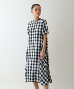Maison de CINQ / メゾン ドゥ サンク ロング・マキシ丈ワンピース | 【小さいサイズ】ギンガムサッカーデザインワンピース