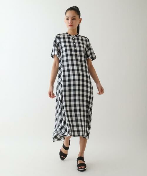 Maison de CINQ / メゾン ドゥ サンク ロング・マキシ丈ワンピース | 【小さいサイズ】ギンガムサッカーデザインワンピース | 詳細10