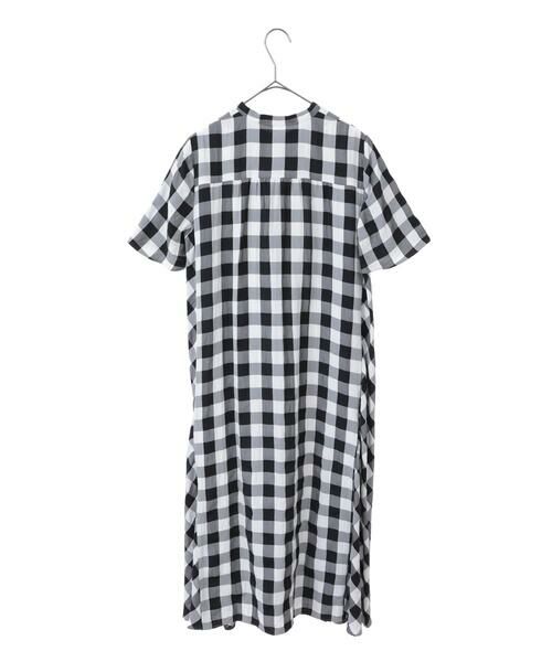 Maison de CINQ / メゾン ドゥ サンク ロング・マキシ丈ワンピース | 【小さいサイズ】ギンガムサッカーデザインワンピース | 詳細12