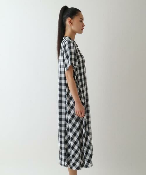 Maison de CINQ / メゾン ドゥ サンク ロング・マキシ丈ワンピース | 【小さいサイズ】ギンガムサッカーデザインワンピース | 詳細2