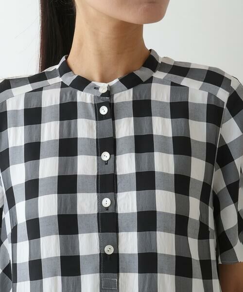 Maison de CINQ / メゾン ドゥ サンク ロング・マキシ丈ワンピース | 【小さいサイズ】ギンガムサッカーデザインワンピース | 詳細4