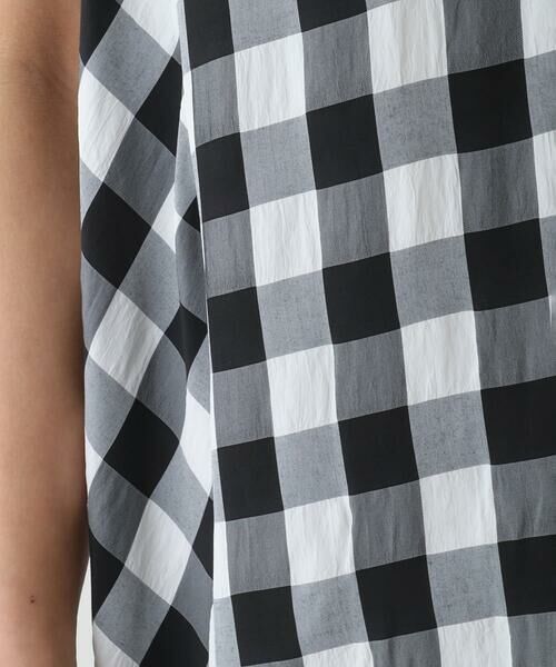Maison de CINQ / メゾン ドゥ サンク ロング・マキシ丈ワンピース | 【小さいサイズ】ギンガムサッカーデザインワンピース | 詳細8