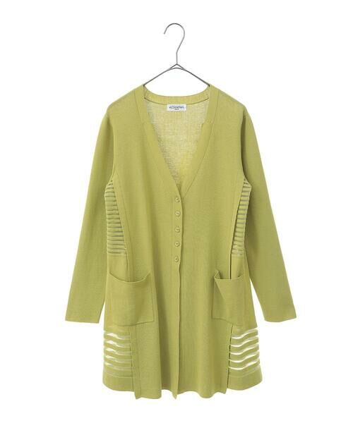 Maison de CINQ / メゾン ドゥ サンク カーディガン・ボレロ | 【小さいサイズ/接触冷感】シアーボーダーアクセントニットカーディガン | 詳細19