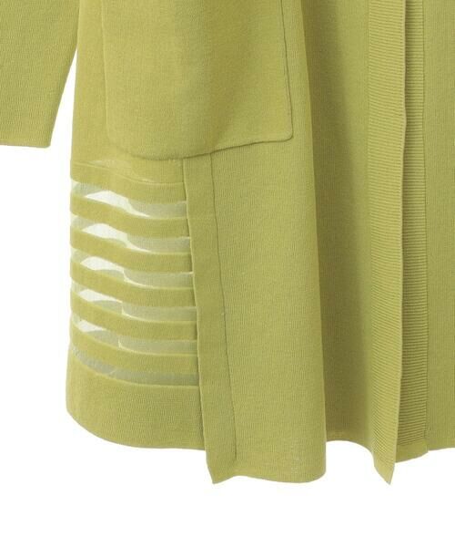 Maison de CINQ / メゾン ドゥ サンク カーディガン・ボレロ | 【小さいサイズ/接触冷感】シアーボーダーアクセントニットカーディガン | 詳細23