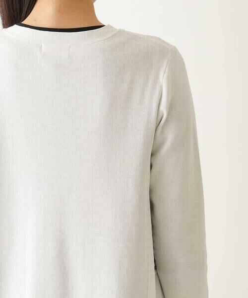 Maison de CINQ / メゾン ドゥ サンク カーディガン・ボレロ | 【小さいサイズ/接触冷感】シアーボーダーアクセントニットカーディガン | 詳細4