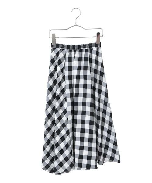 Maison de CINQ / メゾン ドゥ サンク ロング・マキシ丈スカート | アシンメトリーヘムギンガムスカート | 詳細12