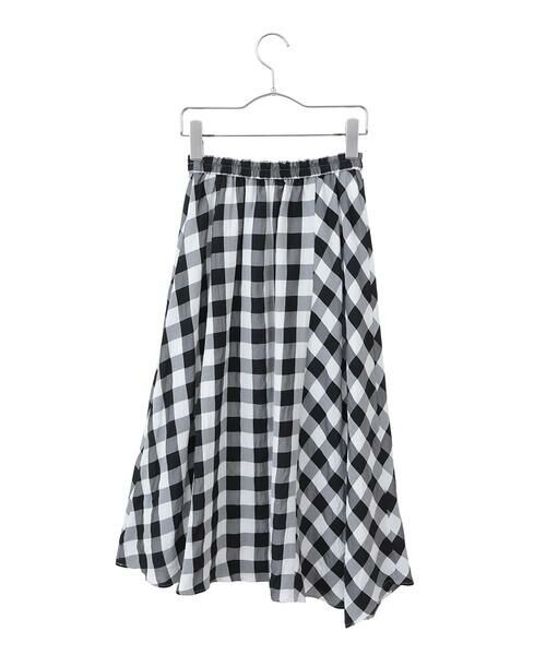 Maison de CINQ / メゾン ドゥ サンク ロング・マキシ丈スカート | アシンメトリーヘムギンガムスカート | 詳細13