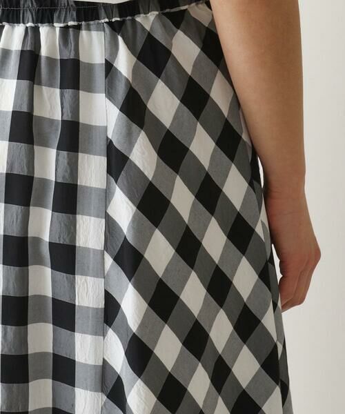 Maison de CINQ / メゾン ドゥ サンク ロング・マキシ丈スカート | アシンメトリーヘムギンガムスカート | 詳細5