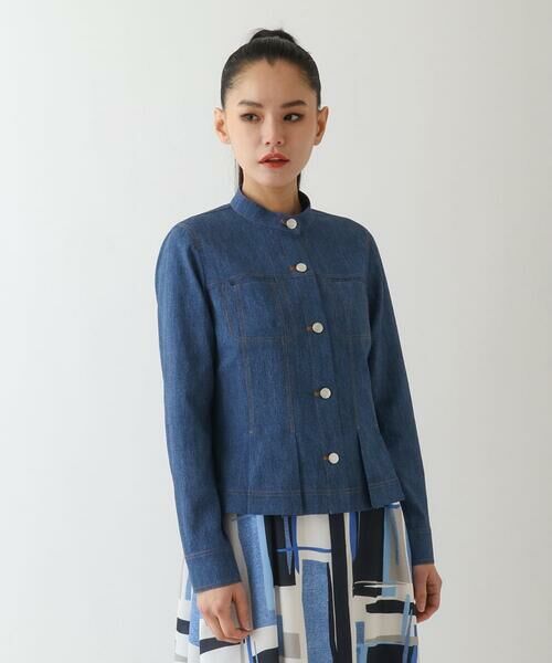 Maison de CINQ / メゾン ドゥ サンク セットアップ | 【小さいサイズ】デニム風ステッチデザインジャケット | 詳細2