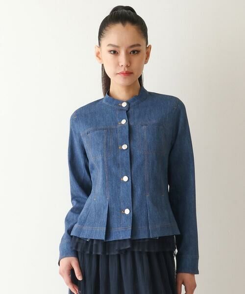 Maison de CINQ / メゾン ドゥ サンク セットアップ | 【小さいサイズ】デニム風ステッチデザインジャケット | 詳細3