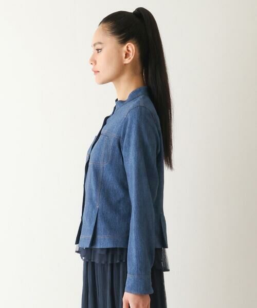 Maison de CINQ / メゾン ドゥ サンク セットアップ | 【小さいサイズ】デニム風ステッチデザインジャケット | 詳細4