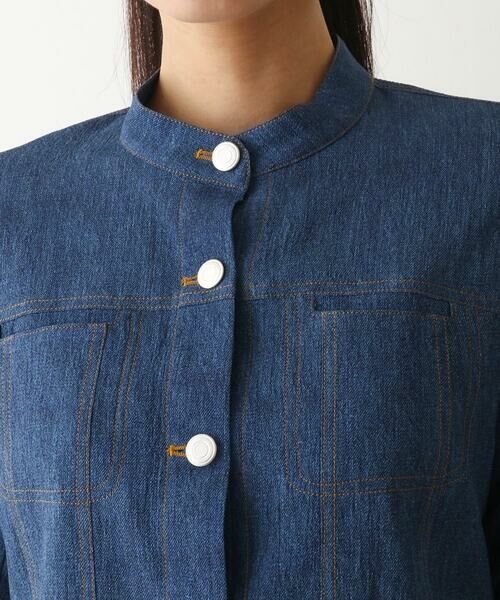 Maison de CINQ / メゾン ドゥ サンク セットアップ | 【小さいサイズ】デニム風ステッチデザインジャケット | 詳細6