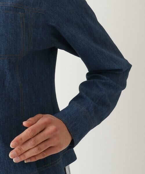 Maison de CINQ / メゾン ドゥ サンク セットアップ | 【小さいサイズ】デニム風ステッチデザインジャケット | 詳細8