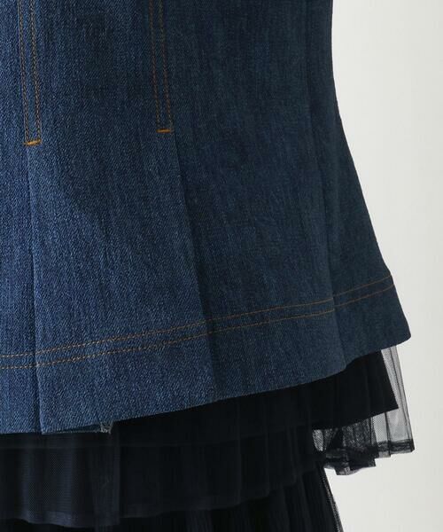 Maison de CINQ / メゾン ドゥ サンク セットアップ | 【小さいサイズ】デニム風ステッチデザインジャケット | 詳細9