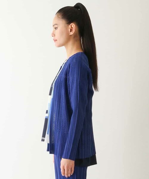 Maison de CINQ / メゾン ドゥ サンク カーディガン・ボレロ | 【小さいサイズ】プリモーディアルプリーツチェック柄カーディガン | 詳細2