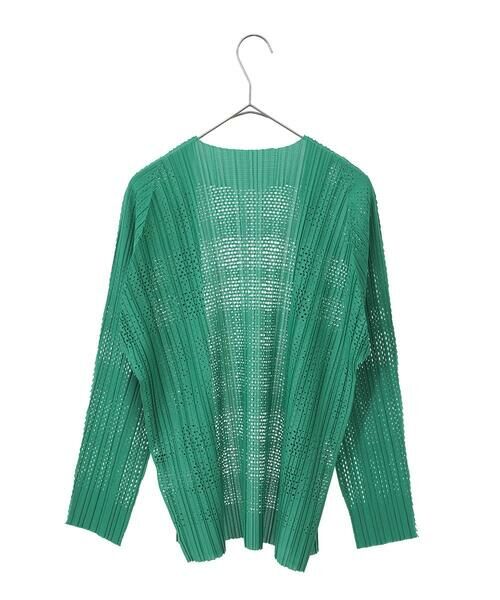 Maison de CINQ / メゾン ドゥ サンク カーディガン・ボレロ | 【小さいサイズ】プリモーディアルプリーツチェック柄カーディガン | 詳細22