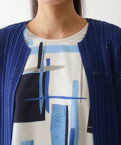 Maison de CINQ / メゾン ドゥ サンク カーディガン・ボレロ | 【小さいサイズ】プリモーディアルプリーツチェック柄カーディガン | 詳細4