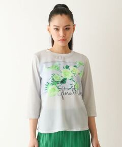 Maison de CINQ / メゾン ドゥ サンク カットソー | 【小さいサイズ】転写プリントドッキングカットソー