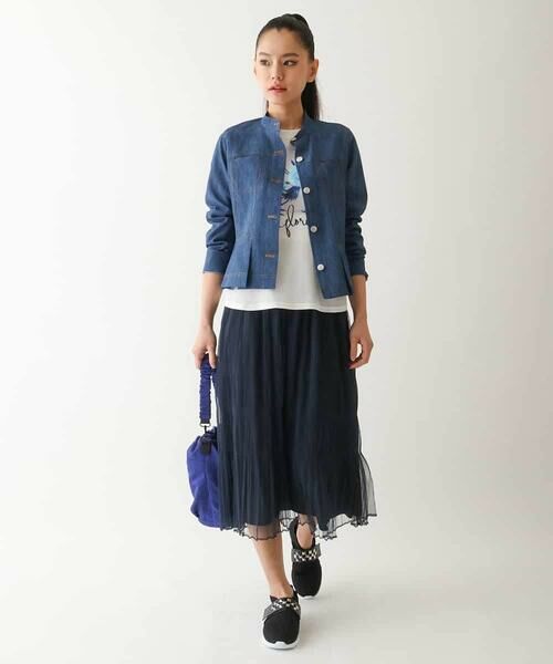 Maison de CINQ / メゾン ドゥ サンク カットソー | 【小さいサイズ】転写プリントドッキングカットソー | 詳細13