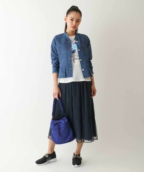 Maison de CINQ / メゾン ドゥ サンク カットソー | 【小さいサイズ】転写プリントドッキングカットソー | 詳細15