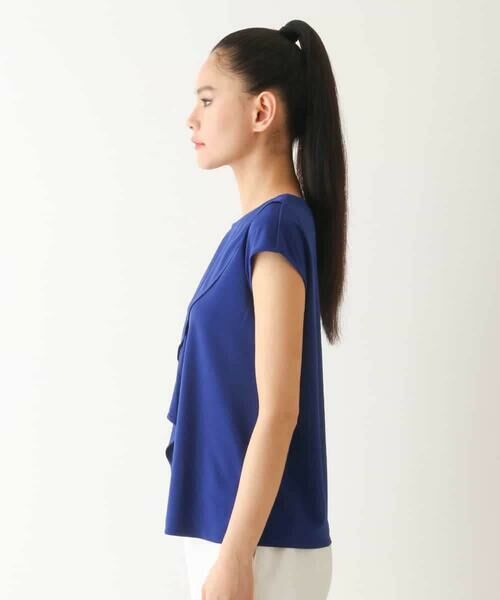 Maison de CINQ / メゾン ドゥ サンク カットソー | 【小さいサイズ】アシンメトリーフリルデザインノースリーブプルオーバー | 詳細1