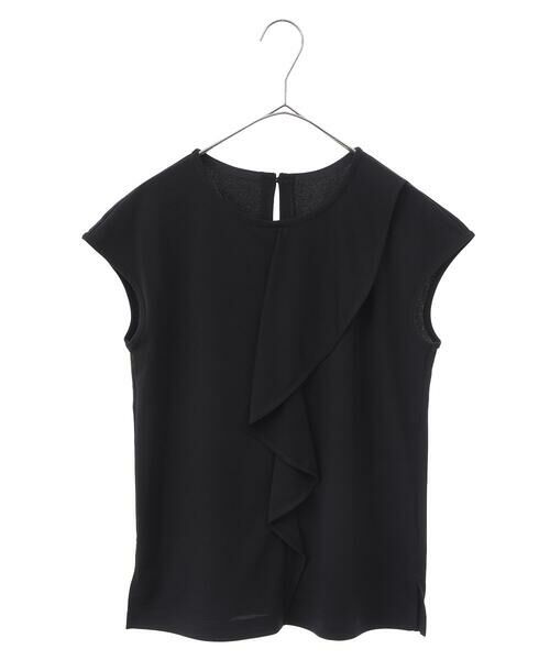 Maison de CINQ / メゾン ドゥ サンク カットソー | 【小さいサイズ】アシンメトリーフリルデザインノースリーブプルオーバー | 詳細14