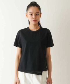 日本製]強撚コットンドットジャガードカットソー （カットソー