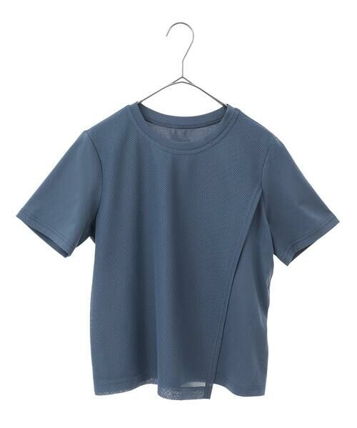 Maison de CINQ / メゾン ドゥ サンク カットソー | 【小さいサイズ/UVカット/遮熱性】レイヤードメッシュデザインカットソー | 詳細17