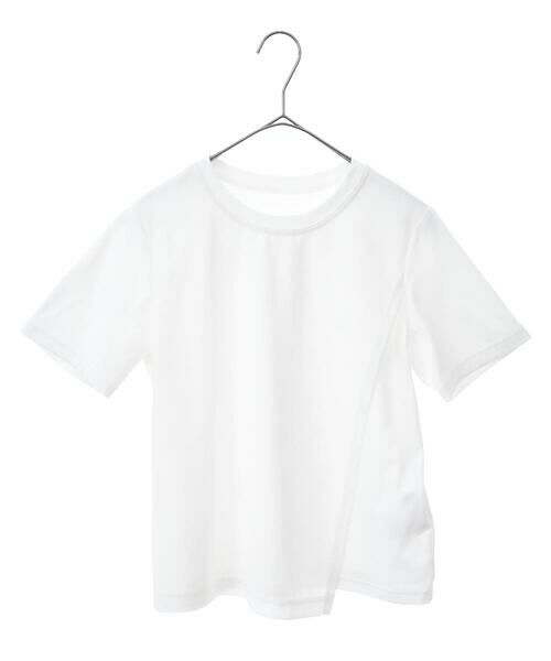 Maison de CINQ / メゾン ドゥ サンク カットソー | 【小さいサイズ/UVカット/遮熱性】レイヤードメッシュデザインカットソー | 詳細18