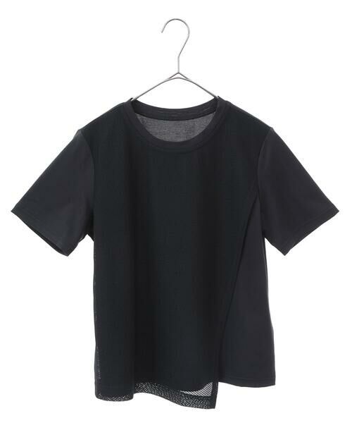 Maison de CINQ / メゾン ドゥ サンク カットソー | 【小さいサイズ/UVカット/遮熱性】レイヤードメッシュデザインカットソー | 詳細19