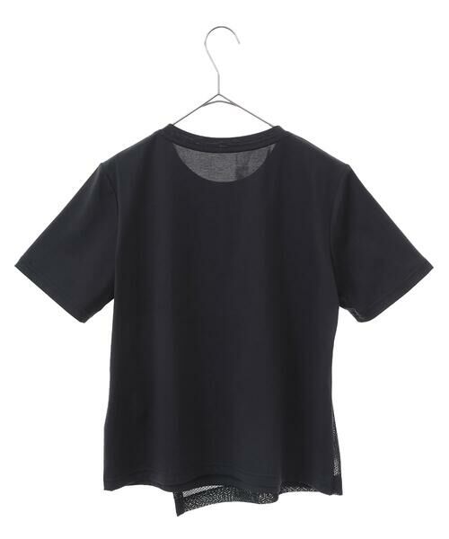 Maison de CINQ / メゾン ドゥ サンク カットソー | 【小さいサイズ/UVカット/遮熱性】レイヤードメッシュデザインカットソー | 詳細20