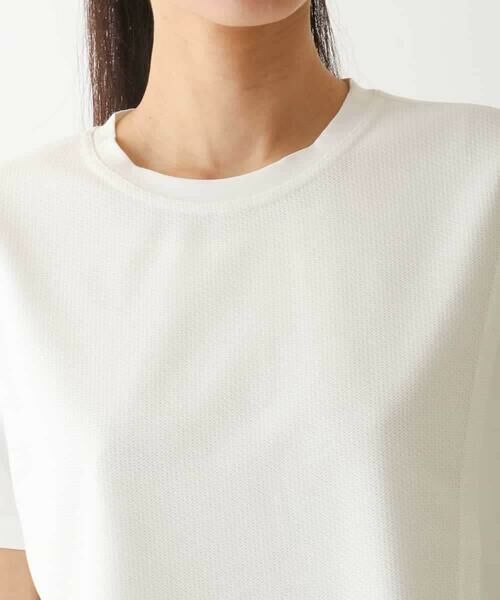 Maison de CINQ / メゾン ドゥ サンク カットソー | 【小さいサイズ/UVカット/遮熱性】レイヤードメッシュデザインカットソー | 詳細6