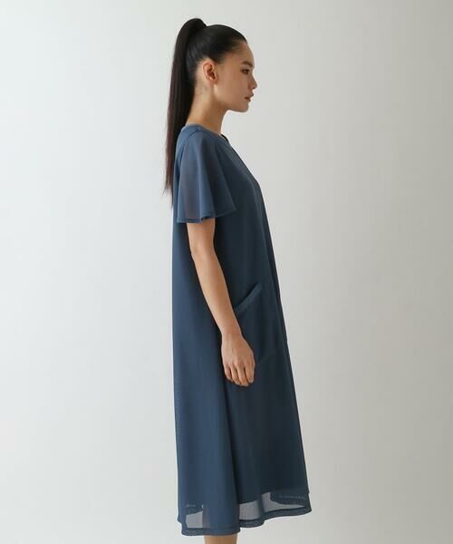 Maison de CINQ / メゾン ドゥ サンク ロング・マキシ丈ワンピース | 【小さいサイズ】ラッセルメッシュAラインワンピース | 詳細1