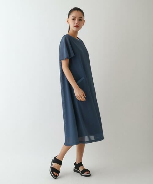Maison de CINQ / メゾン ドゥ サンク ロング・マキシ丈ワンピース | 【小さいサイズ】ラッセルメッシュAラインワンピース | 詳細10