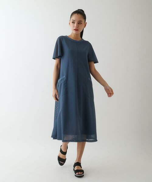 Maison de CINQ / メゾン ドゥ サンク ロング・マキシ丈ワンピース | 【小さいサイズ】ラッセルメッシュAラインワンピース | 詳細11