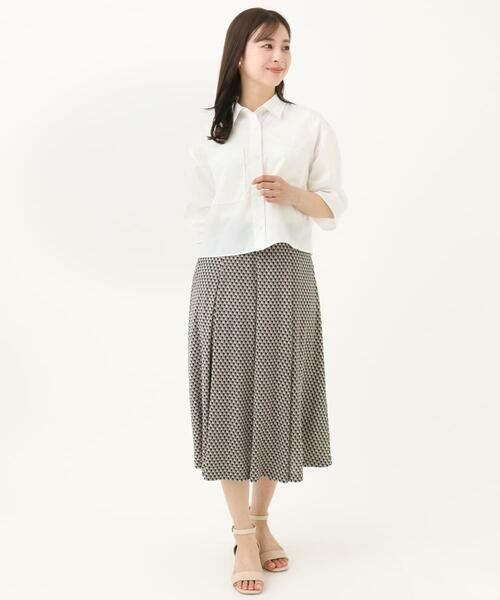 Maison de CINQ / メゾン ドゥ サンク シャツ・ブラウス | 【小さいサイズ】コットンライククロップドシャツブラウス/洗える | 詳細24