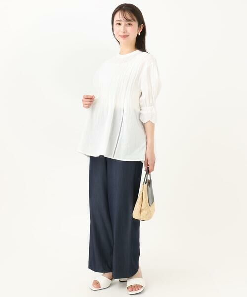 Maison de CINQ / メゾン ドゥ サンク シャツ・ブラウス | 【小さいサイズ】刺繍デザインブラウス/洗える | 詳細14