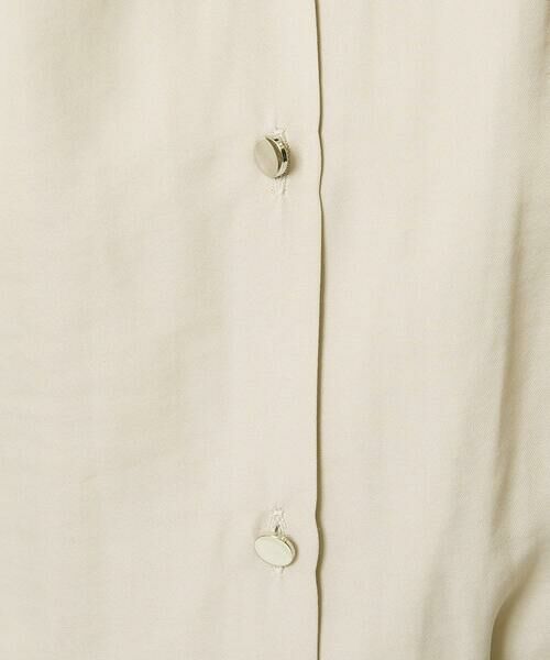 Maison de CINQ / メゾン ドゥ サンク シャツ・ブラウス | 【小さいサイズ】フリルネックデザインサテンブラウス/接触冷感/洗える | 詳細10