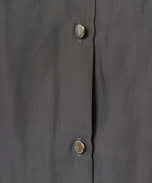 Maison de CINQ / メゾン ドゥ サンク シャツ・ブラウス | 【小さいサイズ】フリルネックデザインサテンブラウス/接触冷感/洗える | 詳細9